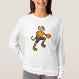 T-shirt Singe au basketball