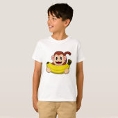 T-shirt Singe avec banane (Devant entier)