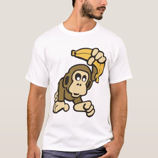 T-shirt singe-avec-banane (Devant)
