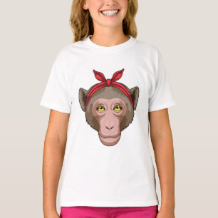 T-shirt Singe avec Bandana