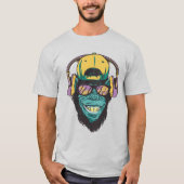 T-shirt Singe Avec Casque (Devant)