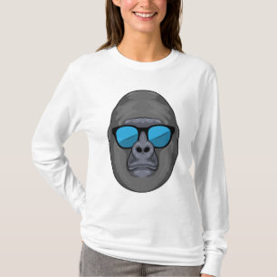 T-shirt Singe avec lunettes de soleil