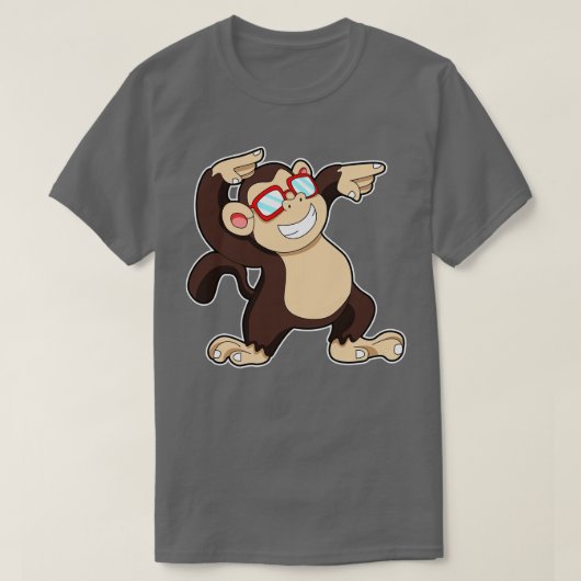 T-shirt Singe avec lunettes de soleil 2 (Design devant)