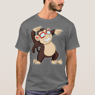 T-shirt Singe avec lunettes de soleil 2