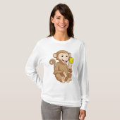 T-shirt Singe avec Popsicle (Devant entier)