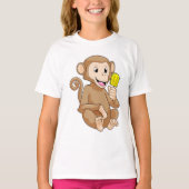 T-shirt Singe avec Popsicle (Devant)