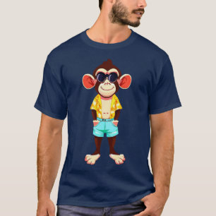 T-shirt Singe avec style été