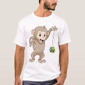 T-shirt Singe avec Yo-yo (Devant)