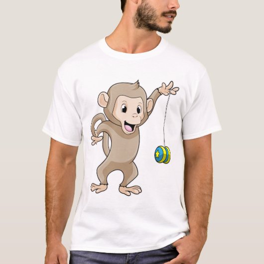 T-shirt Singe avec Yo-yo (Devant)