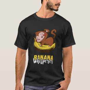 T-shirt Singe Banane Whisperer Dormir Végétariens Été F