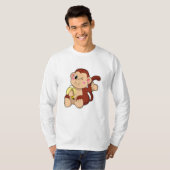 T-shirt Singe bébé avec banane (Devant entier)