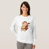 T-shirt Singe bébé avec banane (Devant entier)