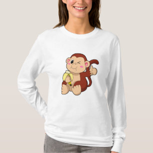 T-shirt Singe bébé avec banane
