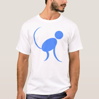 T-shirt Singe bleu