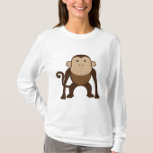 T-shirt Singe Brown mignon (Devant)