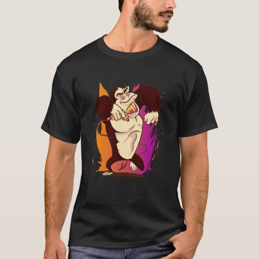 T-shirt singe chant karaoké chanteur microphone (Devant)
