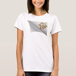 T-shirt singe chanter sous le patch
