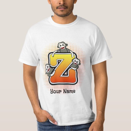 T-shirt Singe chaussette à monogramme Z (Devant)
