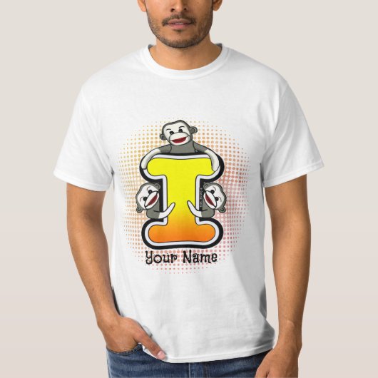 T-Shirt Singe Chaussette Monogramme I (Devant)
