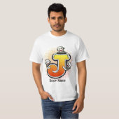 T-shirt singe chaussette monogrammé J (Devant entier)