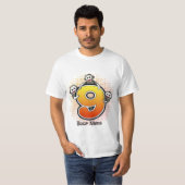 T-Shirt Singe Chaussette Numéro 9 (Devant entier)