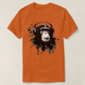 T-shirt Singe Chimp Business Chimpanzé Ape Papillon Encre (Design devant)