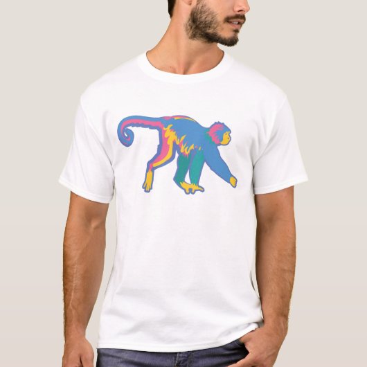 T-shirt Singe coloré (Devant)