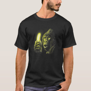 T-shirt Singe coloré amusant avec banane pour hommes femme