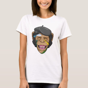 T-shirt Singe comme peintre
