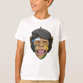 T-shirt Singe comme peintre (Devant)