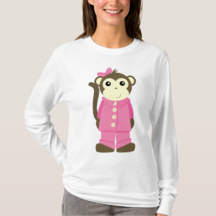 T-shirt Singe dans des pyjamas