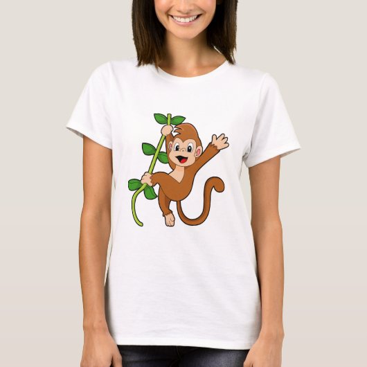 T-shirt Singe dans la jungle (Devant)