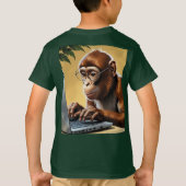 T-shirt Singe d'appel de la jungle virtuelle (Dos)