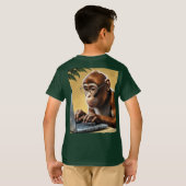 T-shirt Singe d'appel de la jungle virtuelle (Dos entier)