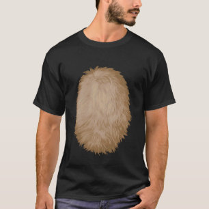 T-shirt Singe de chien à ventre marron Cheval Renne Ours C