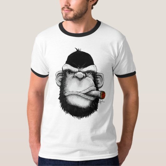 T-shirt Singe de cigare (Devant)