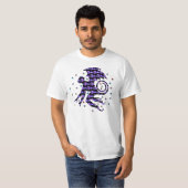T-shirt Singe de crâne de vol (Devant entier)