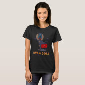 T-shirt Singe de danse - Comme le singe babouin de patron (Devant entier)