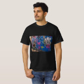 T-shirt singe de graffiti (Devant entier)