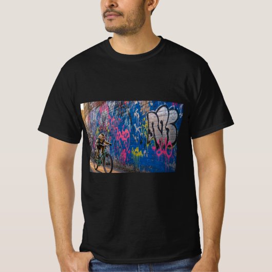 T-shirt singe de graffiti (Devant)