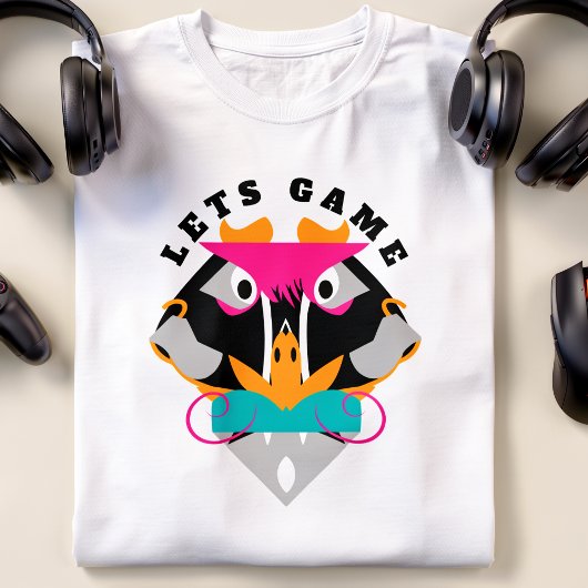 T-shirt Singe de jeu rose
