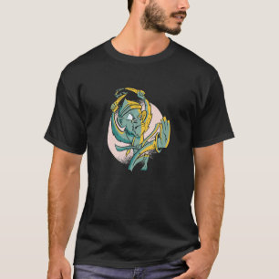 T-shirt Singe de karaté japonais avec des bananes