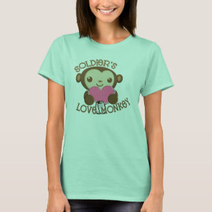T-shirt Singe de l'amour du soldat