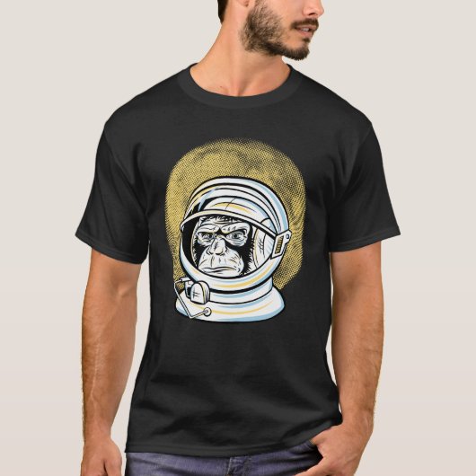 T-shirt Singe de l'espace (Devant)