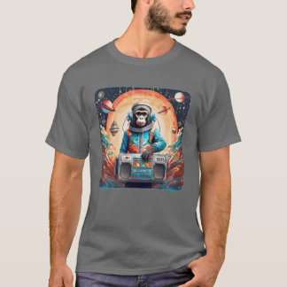 T-shirt Singe de l'espace funky