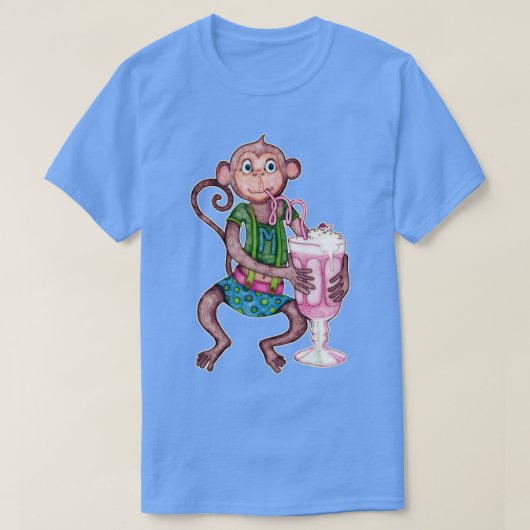 T-shirt Singe de Milkshake (Design devant)