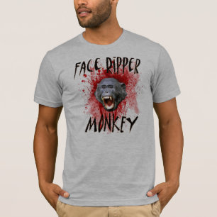 T-shirt Singe de ripper de visage