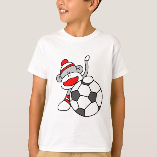 T-shirt Singe de soccer (Devant)