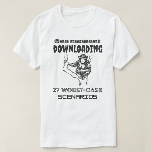 T-shirt Singe de suranalyse Téléchargement de 27 pires scé (Design devant)