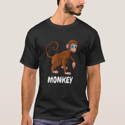 T-shirt Singe en détresse Animal Zookeepers Garçons Filles (Devant)